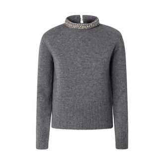 Pinko Pinko, Dames, Truien, Grijs, Maat: L Zijde