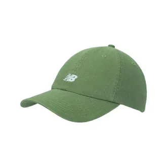 New Balance Unisex 6 Panel Classic Hat V 2.0 in Verde/Bianco, Cotone, Taglia OSZ