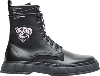 Viron Boots - Heren - Veterlaarzen - Zwart - 36 EU - Katoen - Schoenen