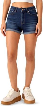 Madden Girl Roll Hem Denim Shorts in Dark Wash at Nordstrom Rack, Size 11
