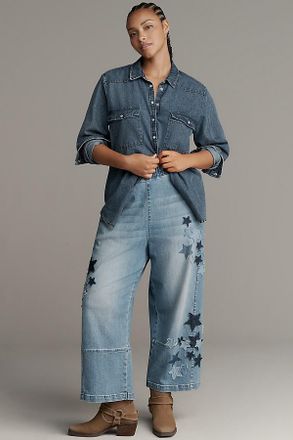 Pilcro The Izzie Relaxed Pull-On Barrel Jeans by Pilcro