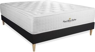 Royal Palace Bedding Somier Negro + Colch&oacute;n Con Espuma Viscoel&aacute;stica 200 X 200