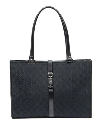 Gucci jacquard tote bag - Black