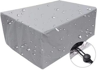 OEM Funda Para Muebles De Exterior, Impermeable, Resistente Al Viento Y A Los Rayos Uv, Lona Protectora De Tejido Oxford 210d Plateado - 250 X 200 X 80 Cm