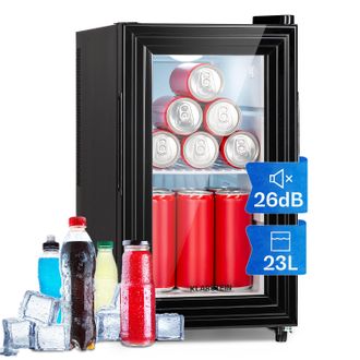Klarstein Klarstein Nevera Brooklyn 23 Slim Led Puerta De Cristal Con Inserto De Pl&aacute;stico
