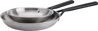 Zwilling Milano Stainless Steel 2-pc Stainless Steel Fry Pan Set