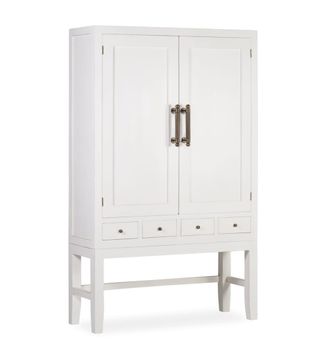 Moycor Aparador de madera de mindi blanco anch. 110 cm