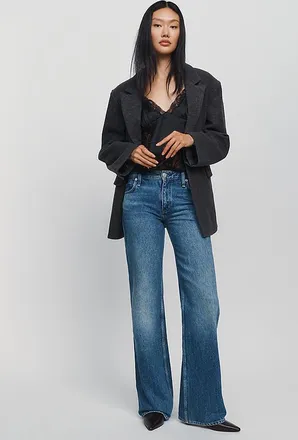 Rag & Bone Josie Low Rise Relaxed Flared Jeans