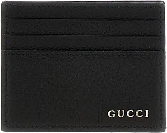 Gucci Logo Card Holder Portafogli Nero-Uomo