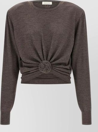 Magda Butrym wool knotted asymmetric sweater
