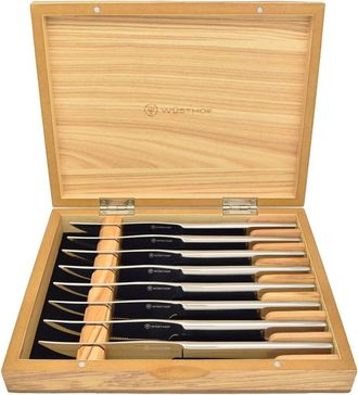 Wüsthof Wusthof 8Pc Stainless Steak Knife Set In Box With $13 Credit