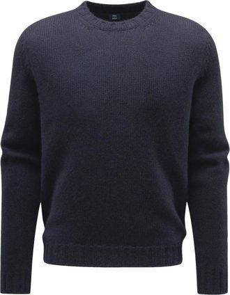 Fedeli Accessoires - Heren - Ronde hals truien - Blauw - XL - Katoen - Truien & Vesten