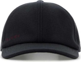 Gucci Dark Blue Logo Baseball Hat