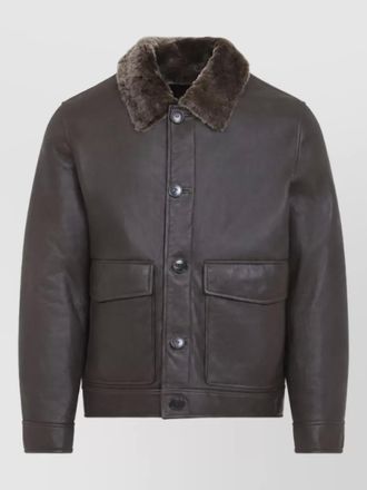 Yves Salomon lamb leather jacket