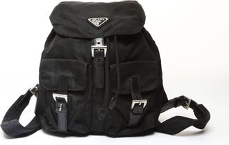 Prada Black Nylon Backpack (Pre-Owned)