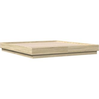 vidaXL Giroletto con Luci led Rovere Sonoma 180x200 cm - Vidaxl