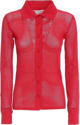 Bottega Veneta Technical cotton mesh cardigan
