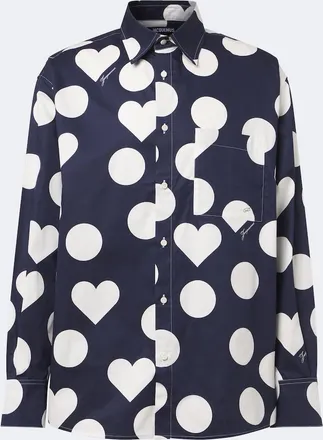 Jacquemus Camargue polka-dot cotton poplin shirt