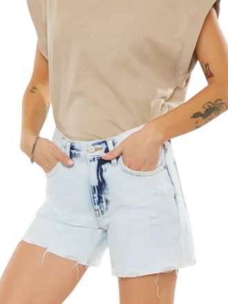 Kancan Luna Shorts In Light Acid Wash