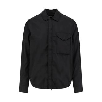 C.P. Company Chrome-R Zipped Lens Overshirt - Heren - Zomerjassen - Zwart - M - Jassen
