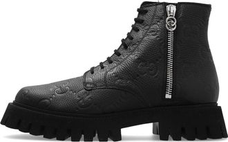 Gucci GG leather boot Black 699584-AACJC-1000
