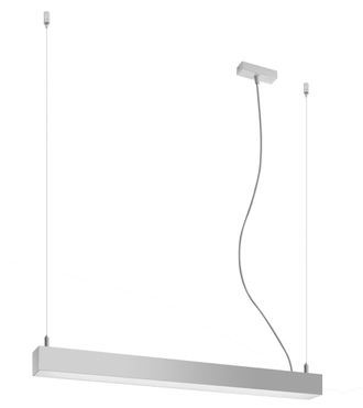 Thoro L&aacute;mpara de techo gris aluminio 3000k alt. 150 cm