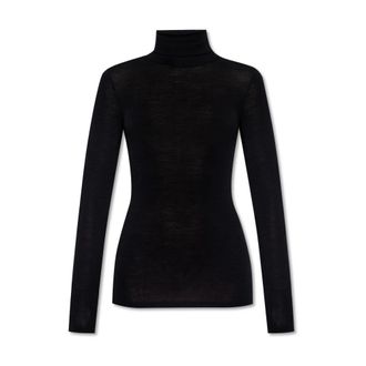 Hanro Coltrui met opstaande kraag - Dames - Coltruien - Zwart - L - Wol - Truien & Vesten