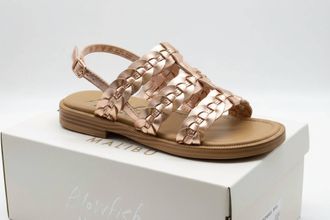 Blowfish Womens Awluv Flat Sandals In Rosegold