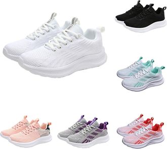 Generic Trainers, Womens Sports Shoes, Lightweight, Comfortable & Non-Slip Ventilated Trainers, Memory Foam, Wide Foot Sports Shoes, Jogging Shoes, Breathable