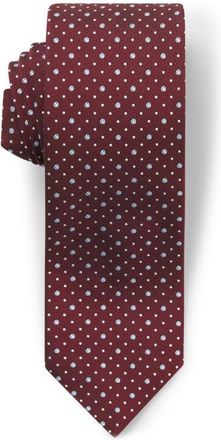 BOSS Medallion Silk Blend Tie in Dark Red at Nordstrom