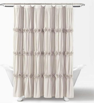 OEM Cortina De Ducha Fruncida Darla Vintage Chic Con Estampado Floral, 132 Cm X 160 Cm