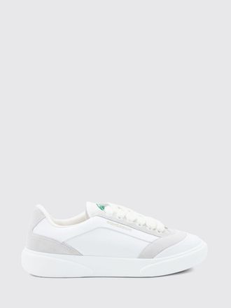 Casablanca Bicolor Leather and Fabric Sneakers with Round Toe