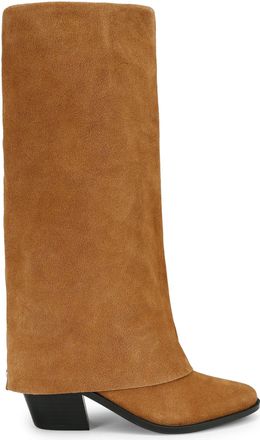 Kurt Geiger Womens Suede Telling2 Boots - Tan - Size UK 6