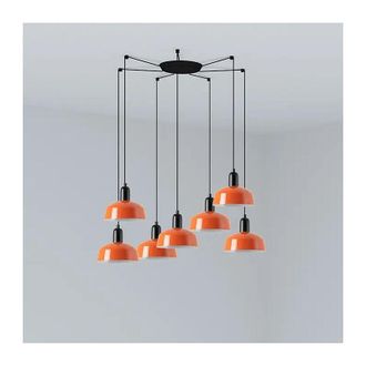 Faro Barcelona Tatawin S Metal 7l Colgante Naranja Rojizo