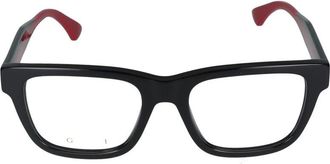 Gucci Glasses, male, Black, 52 MM, Stylish Eyeglasses Black Green Transpare