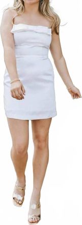 Lavender Brown Angelina Mini Dress In Ivory