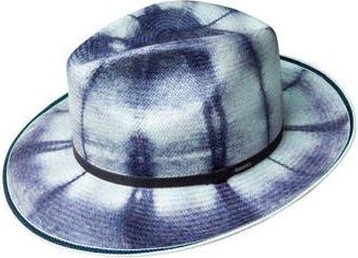 Bailey Parson Straw Panama Hat in Indigo Tie Dye at Nordstrom Rack, Size X-Large