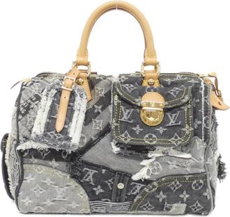Louis Vuitton Monogram Monogram Denim Boston Bag (Pre-Owned)