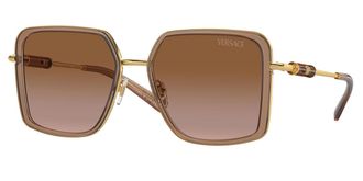 Versace VE2261 100213 Womens Sunglasses Brown Size 56