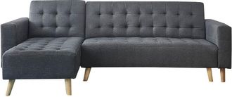 Concept Usine Sof&aacute; esquinero izquierdo cama de 4 plazas gris