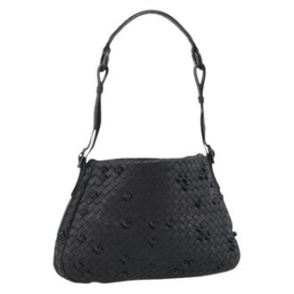 Bottega Veneta Pre-owned Vintage Schoudertas - Dames - Pre-owned - Zwart - Maat: ONE Size Leer