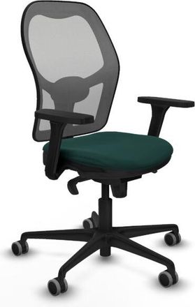 Piqueras y Crespo Piqueras Y Crespo - Jorquera Sincro Malla Gris Similpiel Verde Botella Brazos 3d Base Nailon Ruedas 65mm Engomada