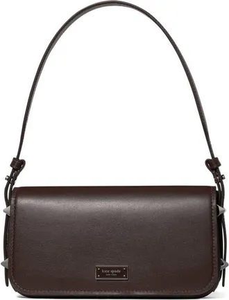 Kate Spade New York small liv leather east/west shoulder bag in Hot Fudge at Nordstrom