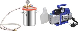 vidaXL Furniture Limited - C&aacute;mara De Vac&iacute;o Con Bomba De Una Etapa 5,5 L