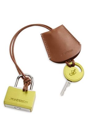 J.W.Anderson Padlock Bag Charm in Yellow at Nordstrom