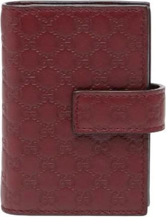 Gucci Pre-owned Wallets, female, Red, Size: ONE SIZE Pre-owned Leather wallets