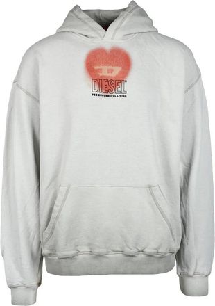 Diesel Light Grey Cotton Sweatshirt