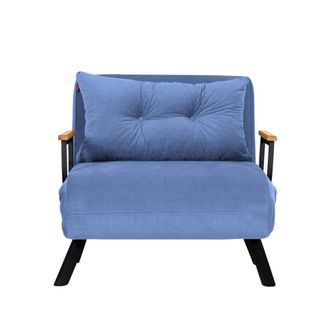 Calicosy Sill&oacute;n cama en tela L67 cm - Azul