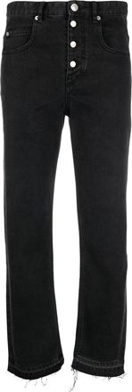 Isabel Marant Belden straight-leg jeans - women - Cotton - 44 - Black