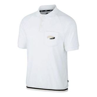 Nike SB Skateboard Short Sleeve Polo Shirt White CI7190-100